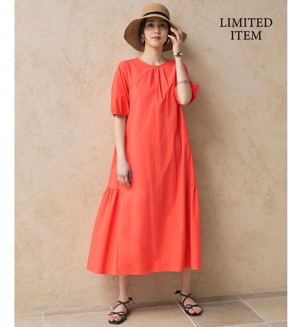 自由区「【WEB限定】ファンクショナル ドレス」|ワンピース|オレンジ