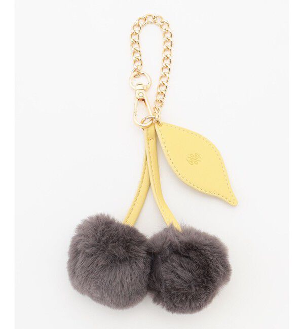 自由区「チェリー チャーム」|チャーム・キーホルダー|グレー