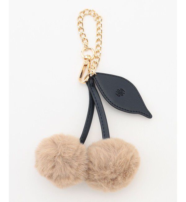 自由区「チェリー チャーム」|チャーム・キーホルダー|ベージュ