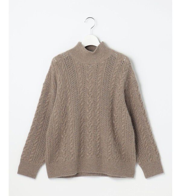 自由区「【SHIHOさん着用】ラメフォックスケーブル ニット」|ニット・セーター|