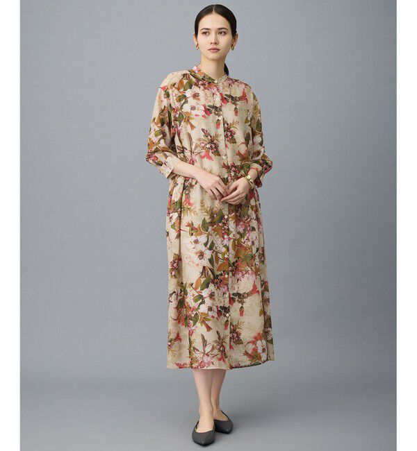 自由区「【SHIHOさん着用】ボタニカルプリント ワンピース」|ワンピース|