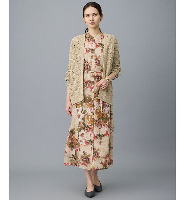 自由区「【SHIHOさん着用】ボタニカルプリント ワンピース」|ワンピース|