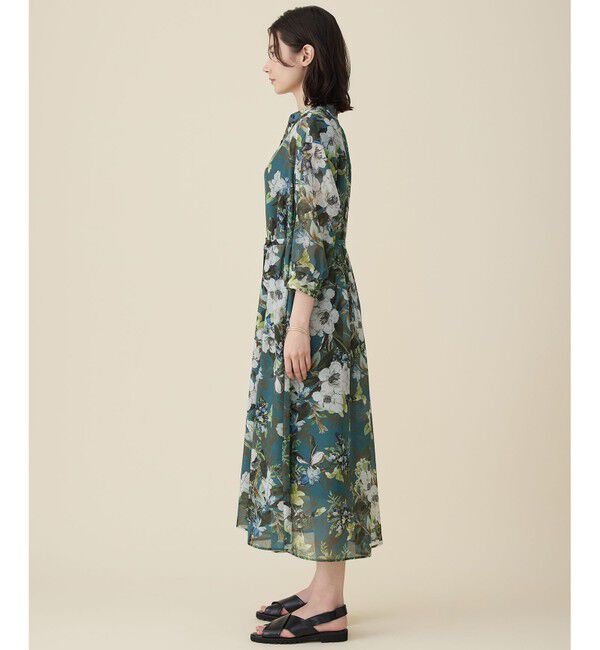 自由区「【SHIHOさん着用】ボタニカルプリント ワンピース」|ワンピース|