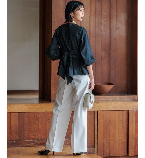 23区「【CLASSY.11月号掲載/洗える】ドライ2WAYストレッチ ワイドパンツ」|その他|