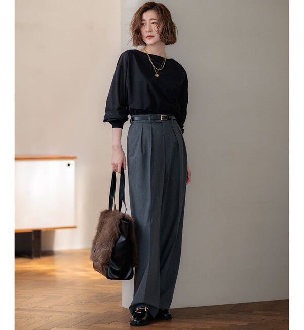 23区「【CLASSY.11月号掲載/洗える】ドライ2WAYストレッチ ワイドパンツ」|その他|