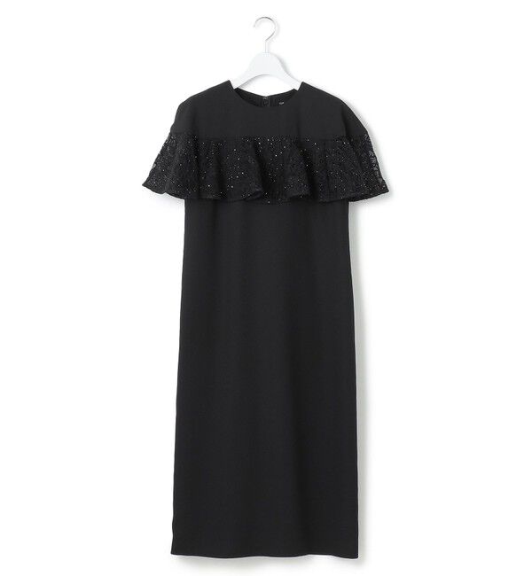 23区「【APPLAUDIR】スパンコールレース フリルコンビドレス」|ドレス|