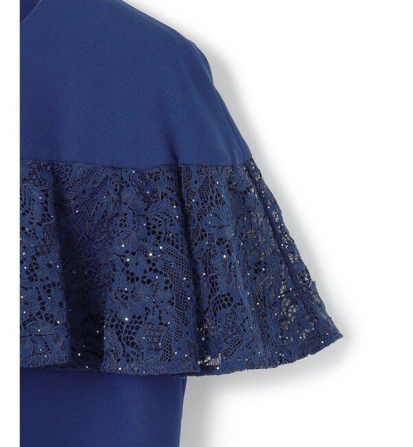 23区「【APPLAUDIR】スパンコールレース フリルコンビドレス」|ドレス|