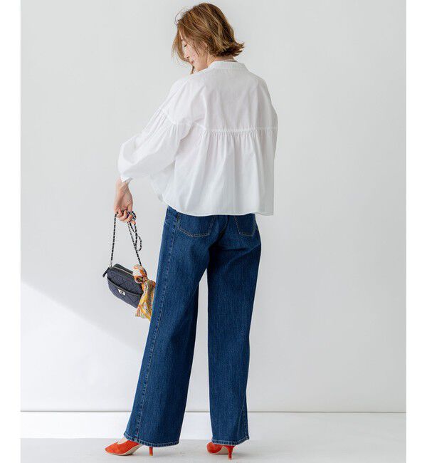 23区「【RED CARD TOKYO&times;23区/VERY3月号掲載】デニム ライン ワイドパンツ」|デニム|