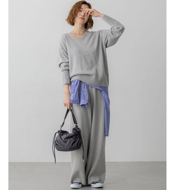 23区「【見上愛さん着用/LEE掲載/洗える】カシミヤブレンド ニット パンツ」|その他|