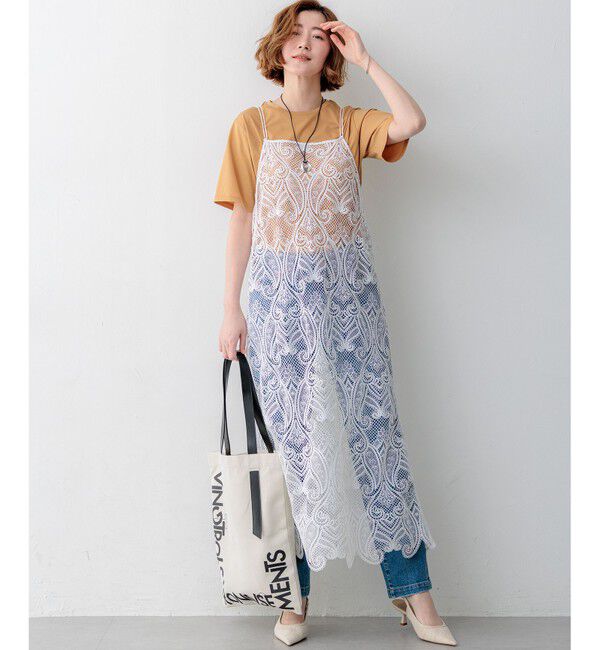 23区「【見上愛さん着用】シアーコンフォート クルーネック Tシャツ」|Tシャツ・カットソー|