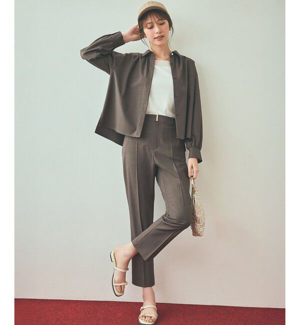 ANY SIS「【洗える】シアーコンビスクエアネック タンクトップ」|タンクトップ|