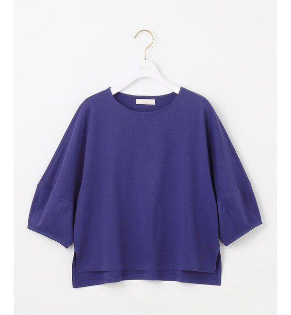 ANY SIS「【撥水・汗ジミ防止・UVケア・洗える】スーピマスムース クロップド Tシャツ」|Tシャツ・カットソー|