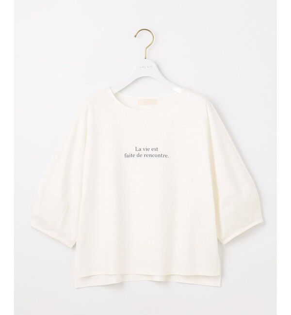 ANY SIS「【撥水・汗ジミ防止・UVケア・洗える】スーピマスムース クロップド Tシャツ」|Tシャツ・カットソー|