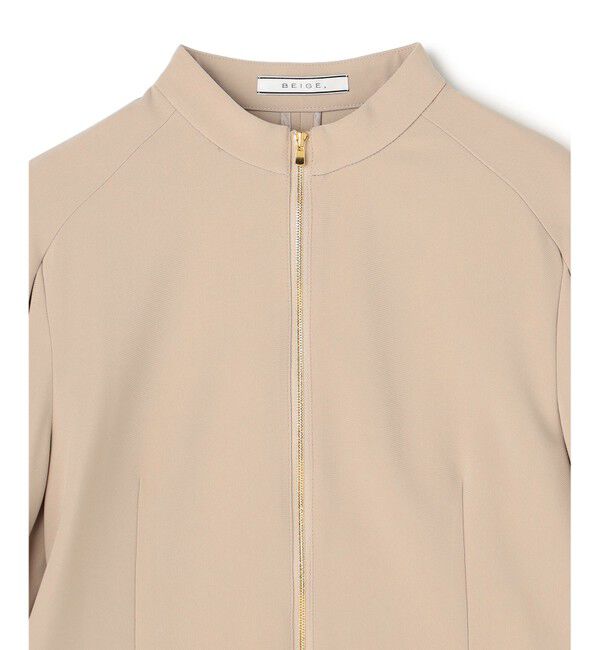 BEIGE,「RUE / ドライタッチコンパクトブルゾン」|ブルゾン・スタジャン|