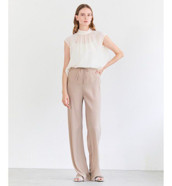 BEIGE,「SERAPHIN / ライトシアー ハイネックブラウス」|シャツ・ブラウス|