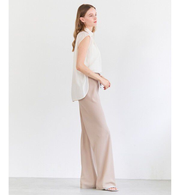 BEIGE,「SERAPHIN / ライトシアー ハイネックブラウス」|シャツ・ブラウス|