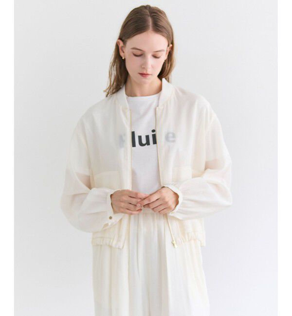 BEIGE,「SERAPHIN / ライトシアーギャザー ブルゾン」|ブルゾン・スタジャン|