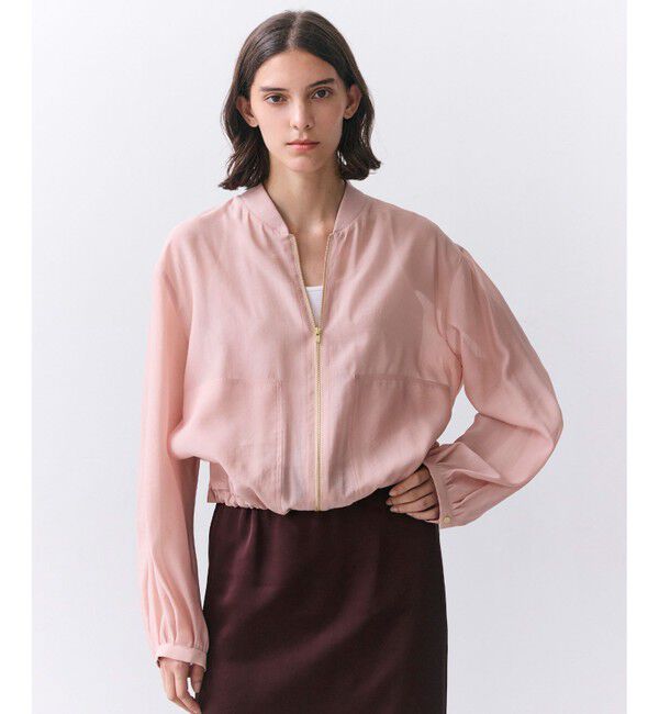 BEIGE,「SERAPHIN / ライトシアーギャザー ブルゾン」|ブルゾン・スタジャン|Nude