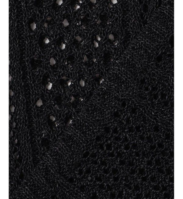 BEIGE,「ATACAM / パターンメッシュ ハーフニット」|ニット・セーター|