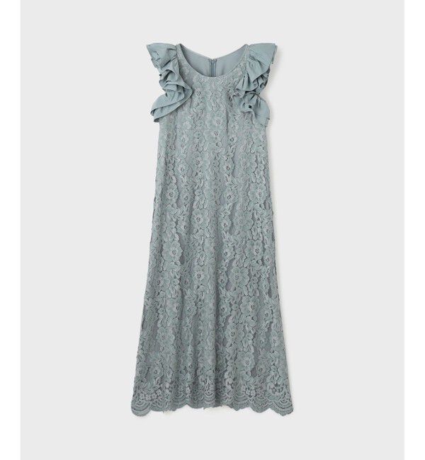 GRACE CONTINENTAL「フリルレースワンピース」|ドレス|