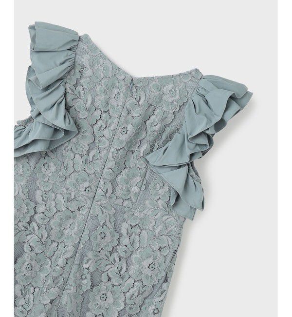 GRACE CONTINENTAL「フリルレースワンピース」|ドレス|