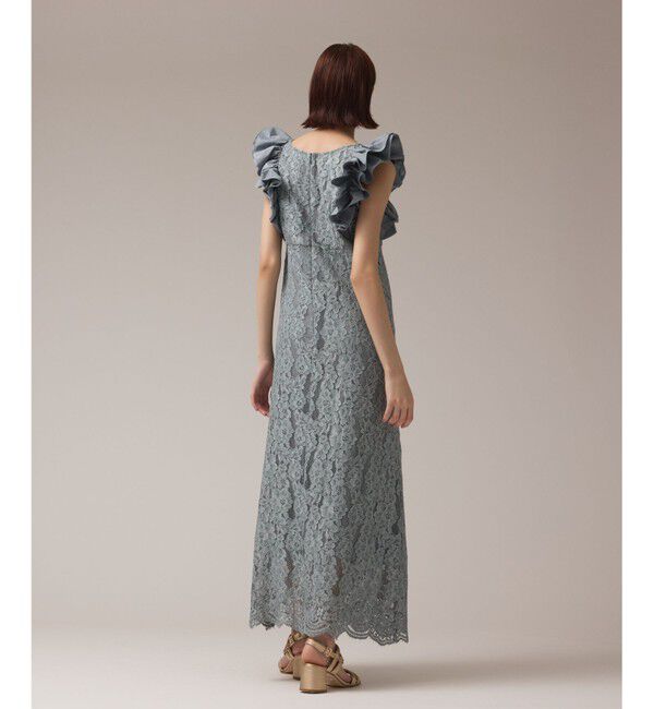 GRACE CONTINENTAL「フリルレースワンピース」|ドレス|