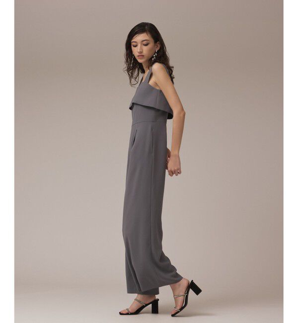 GRACE CONTINENTAL「フリルケープサロペット」|オールインワン|