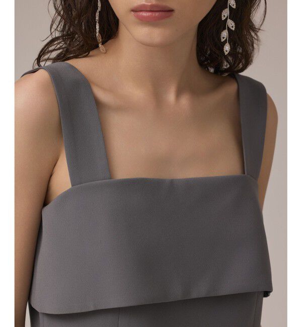 GRACE CONTINENTAL「フリルケープサロペット」|オールインワン|