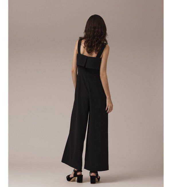 GRACE CONTINENTAL「フリルケープサロペット」|オールインワン|