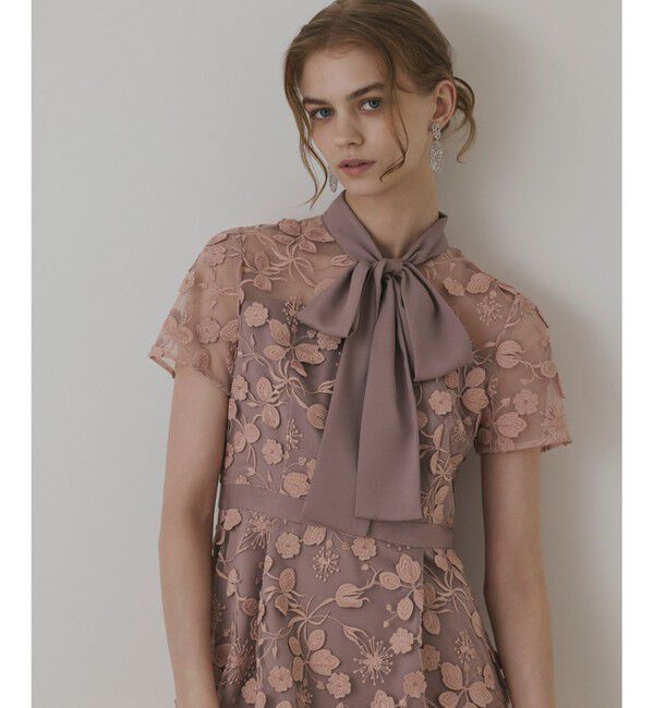 GRACE CONTINENTAL「フラワ－フレアドレス」|ドレス|