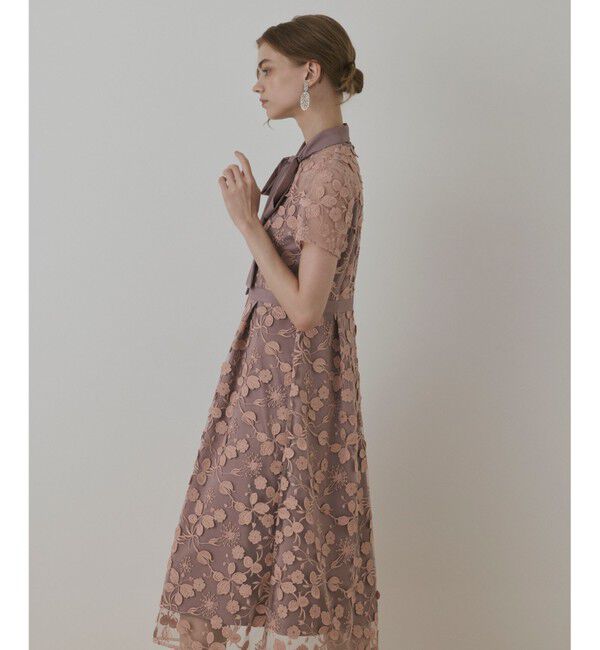 GRACE CONTINENTAL「フラワ－フレアドレス」|ドレス|