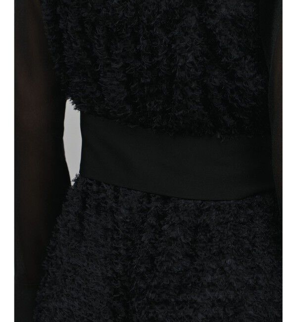 GRACE CONTINENTAL「カットジャガードサロペット」|オールインワン|