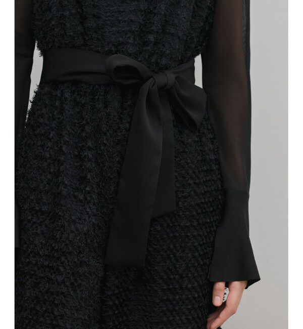 GRACE CONTINENTAL「カットジャガードサロペット」|オールインワン|