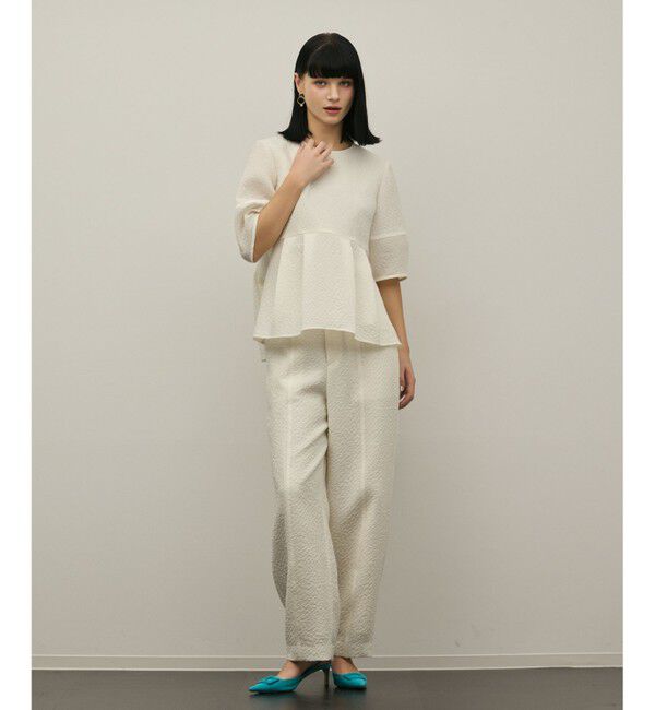 GRACE CONTINENTAL「オーガンジージャガードトップ」|その他|