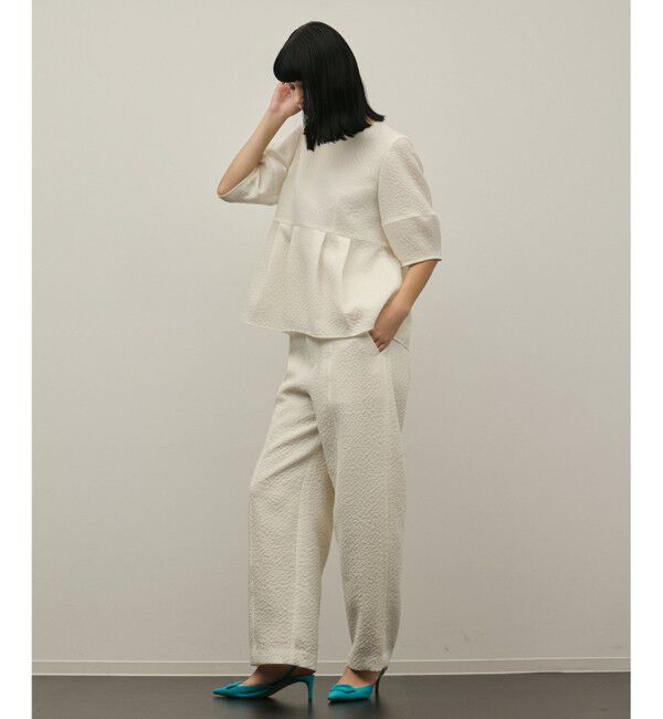 GRACE CONTINENTAL「オーガンジージャガードトップ」|その他|