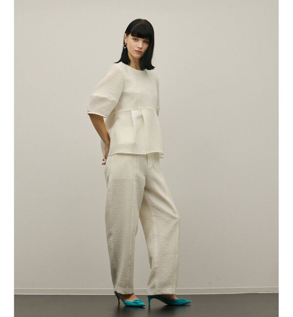 GRACE CONTINENTAL「オーガンジージャガードトップ」|その他|