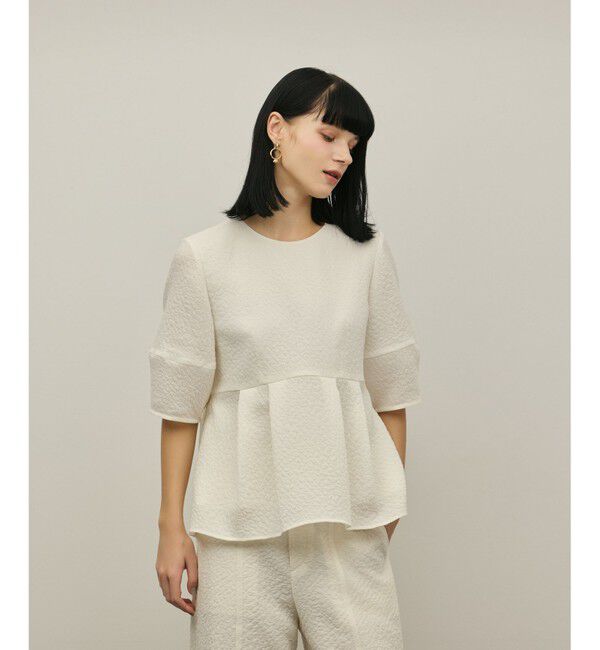 GRACE CONTINENTAL「オーガンジージャガードトップ」|その他|