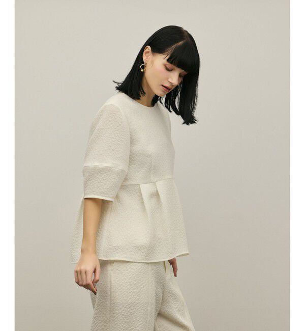 GRACE CONTINENTAL「オーガンジージャガードトップ」|その他|