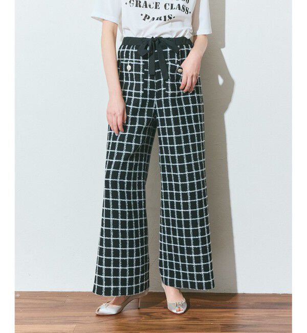 Grace Class「ツイードイージーパンツ」|その他|ブラック