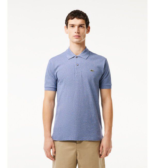 LACOSTE「『L1264』定番半袖ポロシャツ（杢糸）」|ポロシャツ|ブル－グレ－