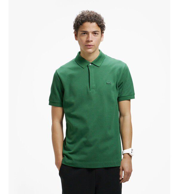 LACOSTE「『Le Paris Polo』レギュラーフィット　パリポロ 比翼ポロシャツ」|ポロシャツ|グリーン