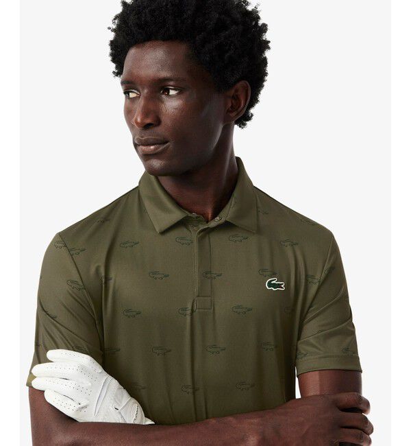 LACOSTE「グラデーションプリントウルトラドライゴルフポロシャツ」|ポロシャツ|