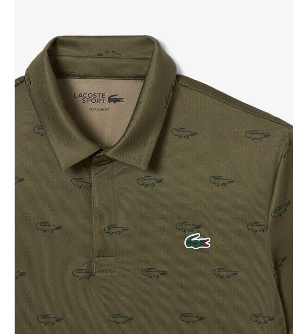 LACOSTE「グラデーションプリントウルトラドライゴルフポロシャツ」|ポロシャツ|