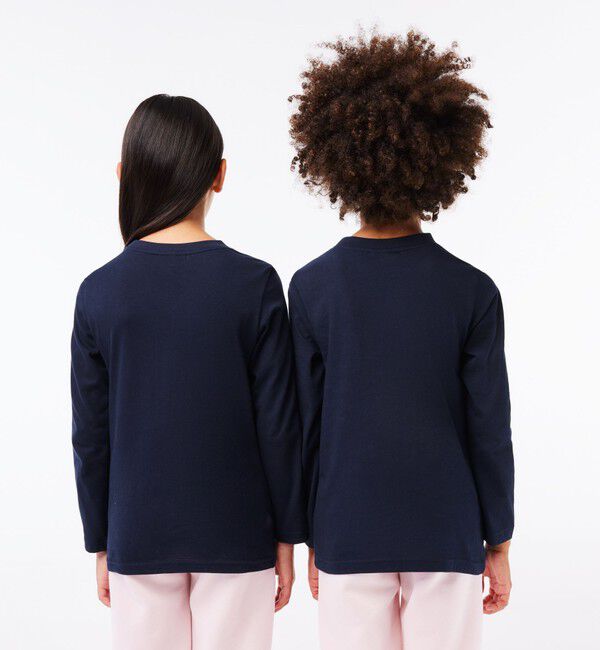 LACOSTE「JUNIORベーシックワニロゴパッチ長袖Tシャツ」|Tシャツ・カットソー|