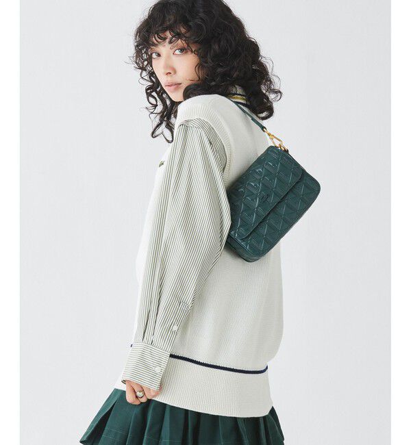 LACOSTE「マヘキ レザーメッセンジャーバッグ / ショルダーバッグ」|ショルダー・メッセンジャー|