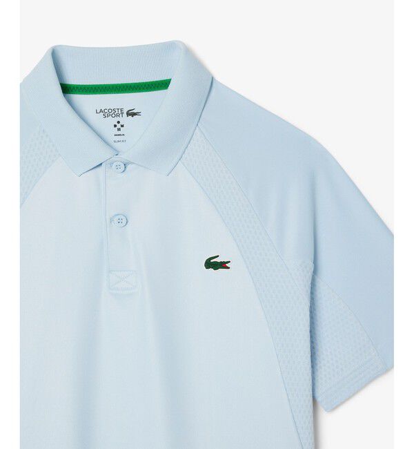 LACOSTE「『メドベージェフ』ウルトラドライ コートデザインポロシャツ」|ポロシャツ|