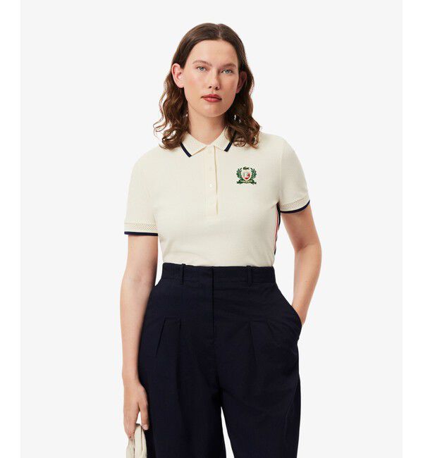 LACOSTE「サイドメッシュバンドポロシャツ」|ポロシャツ|