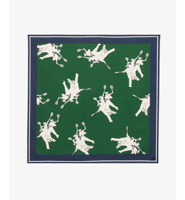 LACOSTE「ルネ・ラコステシルクスカーフ」|バンダナ・スカーフ|グリーン