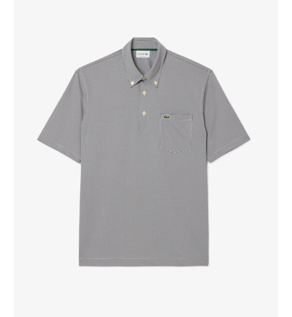 LACOSTE「消臭・速乾・UVカットマイクロチェックポロシャツ」|ポロシャツ|