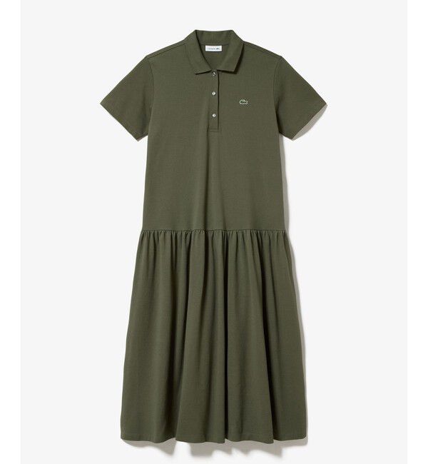 LACOSTE「ローウエストポロドレス マキシ丈ワンピース」|ワンピース|